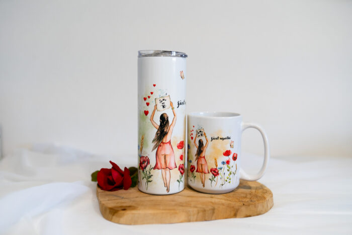 Termopohárek - 600ml - rebelka - život nepočká - Image 2
