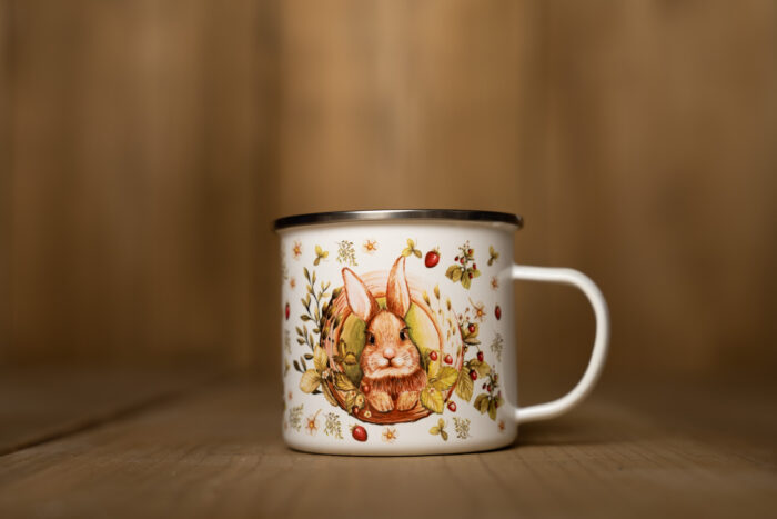 Plecháček se stříbrným lemem - králík 400ml - Image 3