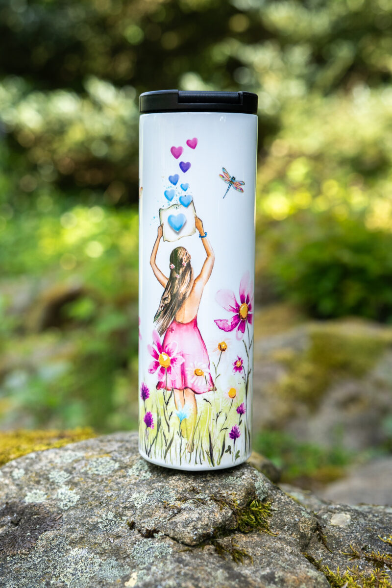 Termopohárek 500ml uzavíratelný - rebelka milující