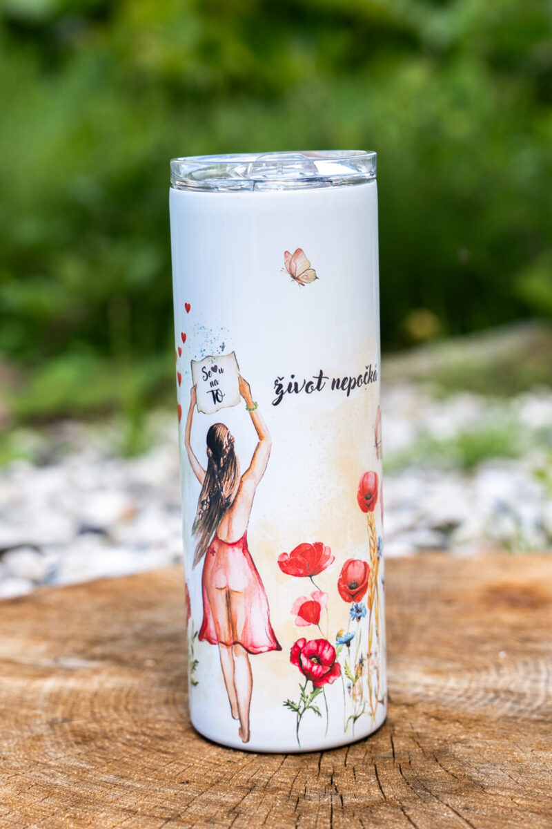 Termopohárek - 600ml - rebelka - život nepočká