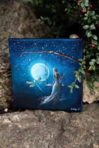 Malba na plátně- Rebelka a magická noc