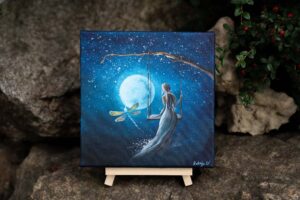 Malba na plátně- Rebelka a magická noc - Obrázek 3