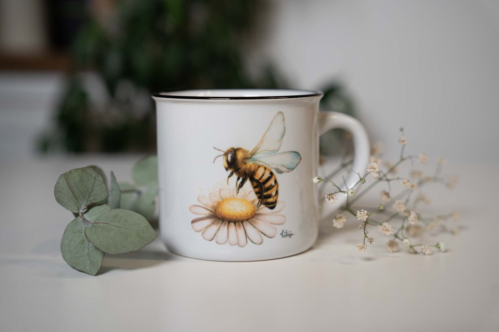 Keramický hrneček 300ml - včelka - Obrázek 6