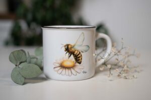 Keramický hrneček 300ml - včelka