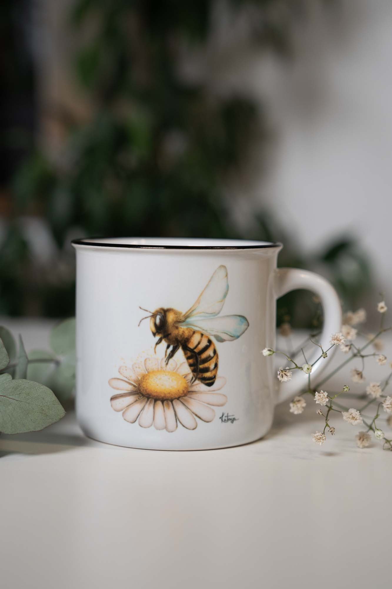 Keramický hrneček 300ml - včelka - Obrázek 4