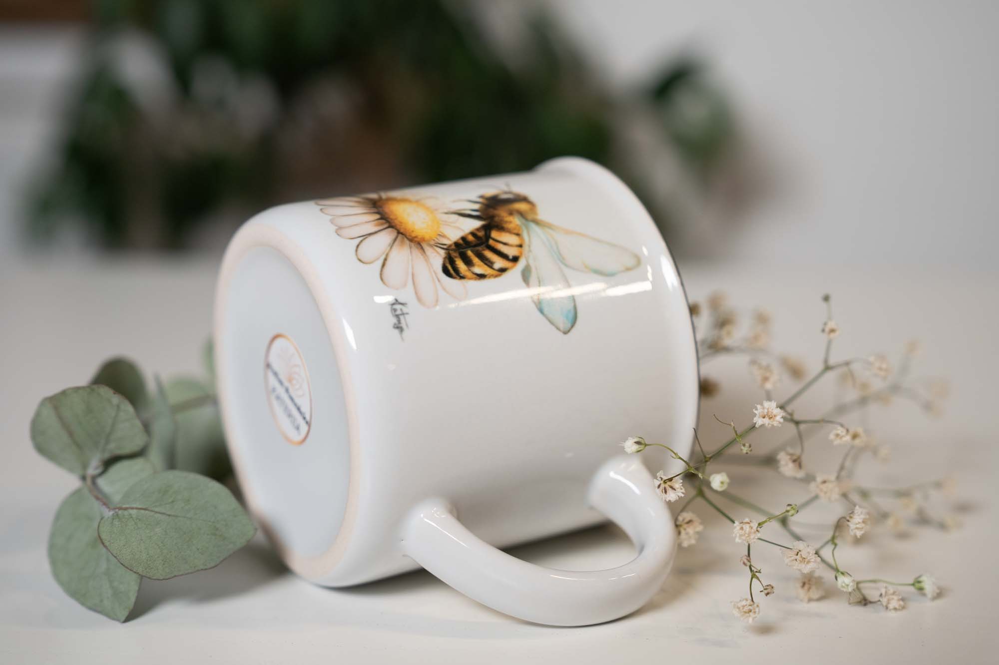 Keramický hrneček 300ml - včelka - Obrázek 3