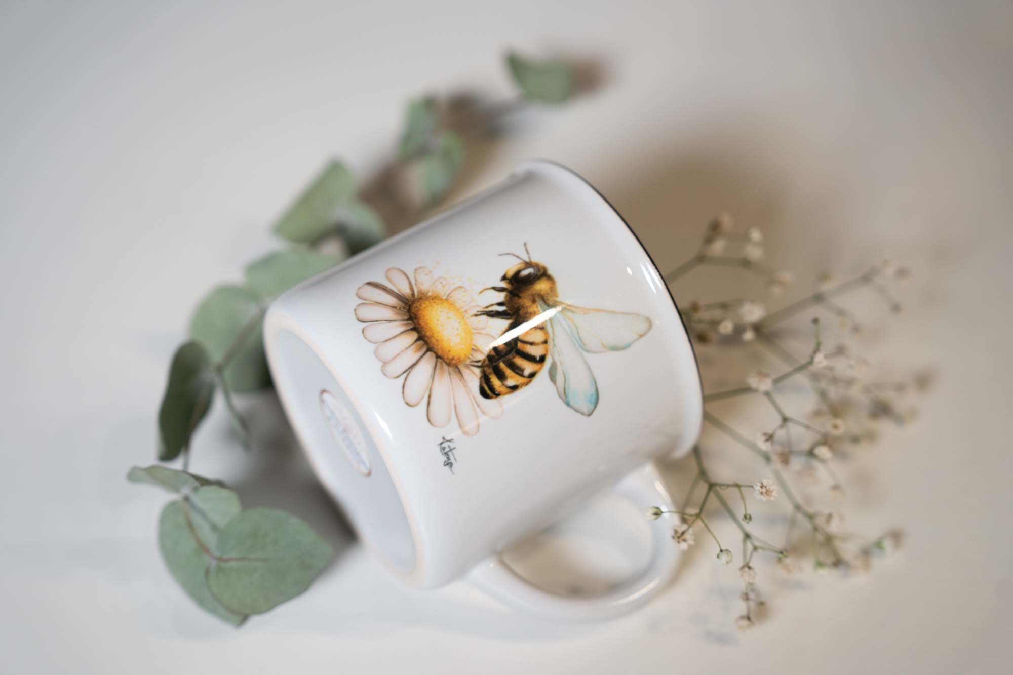 Keramický hrneček 300ml - včelka - Obrázek 2