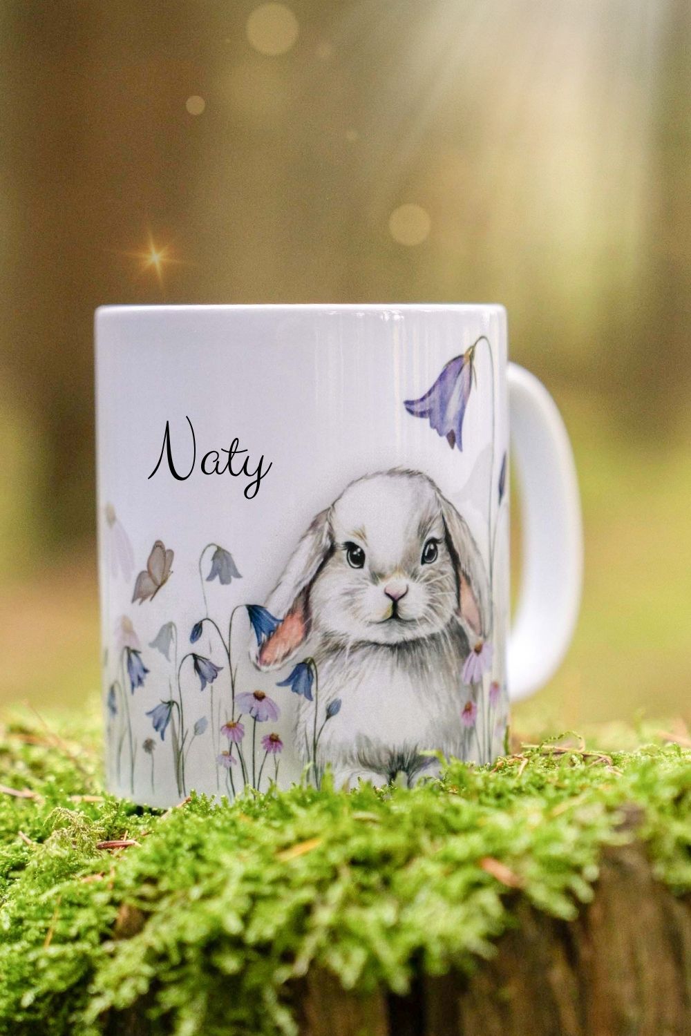 Králíček z Magického lesa- hrnek/plecháček/lahev - Obrázek 2