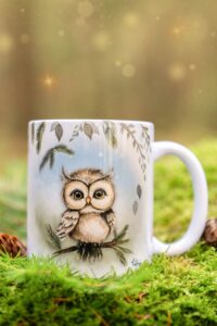 Sovička z Magického lesa- hrnek/plecháček/lahev