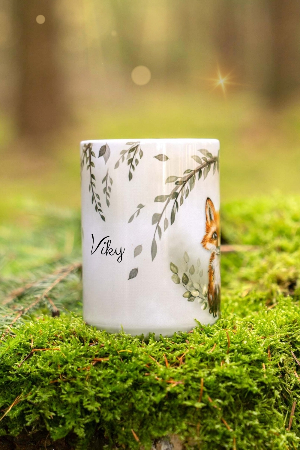 Liška z Magického lesa III- hrnek/plecháček - Obrázek 2