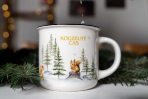 Keramický hrnek 400ml - Kouzelný čas- lesní zvířátka