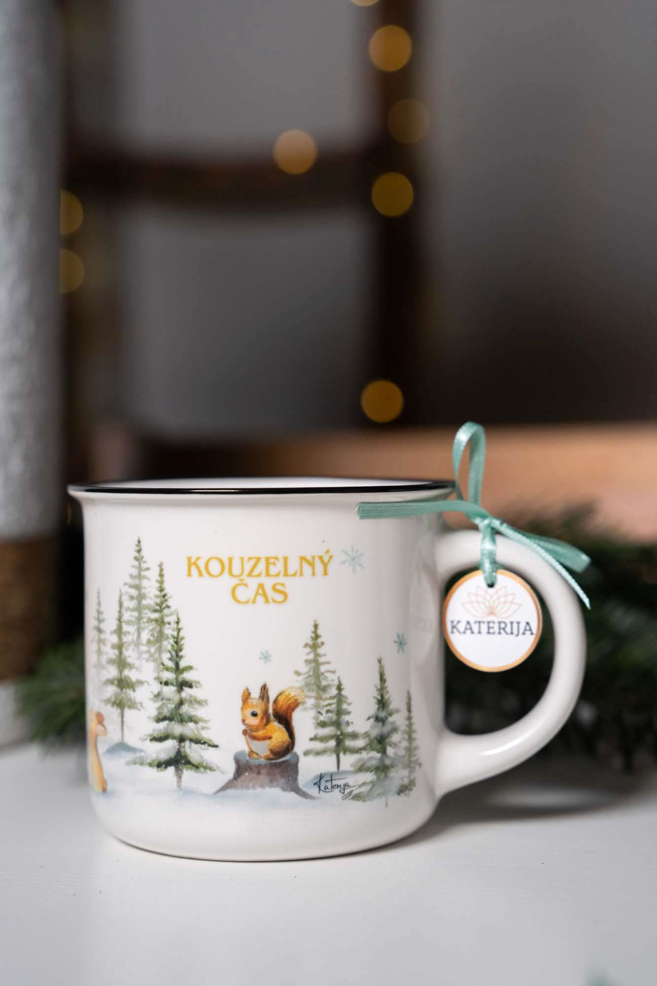 Dárkový set - Kouzlo zimního lesa - svíčka a hrnek 400ml - Kouzelný čas - Obrázek 14