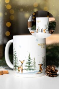 Keramický hrnek 330ml - Kouzelní čas- lesní zvířátka