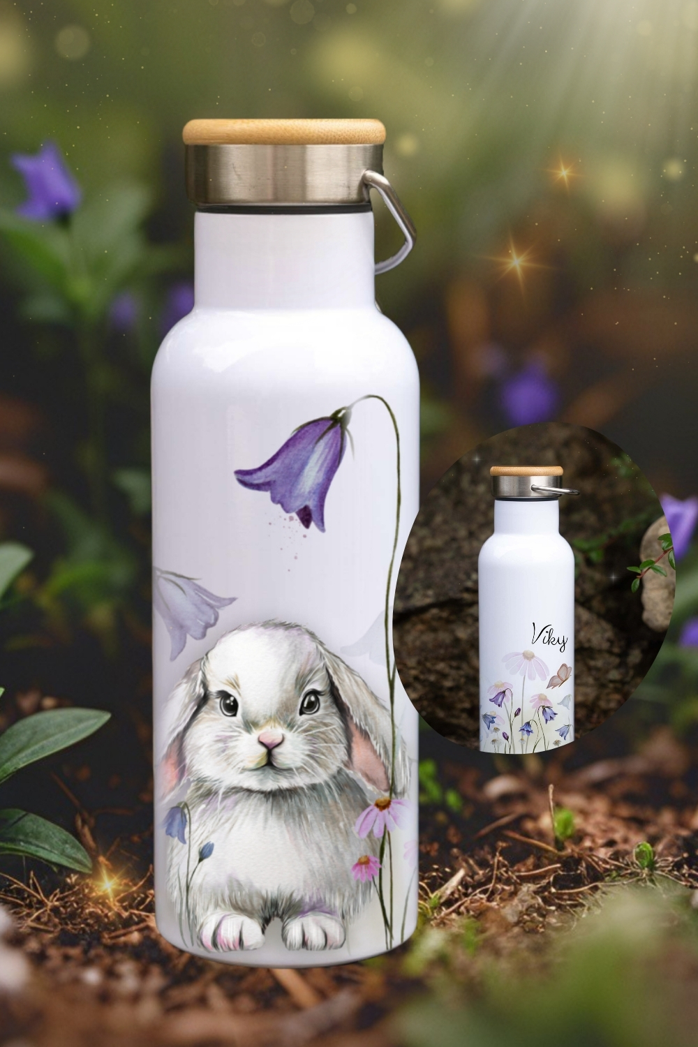 Králíček z Magického lesa- termolahev 500ml/750ml - Obrázek 2