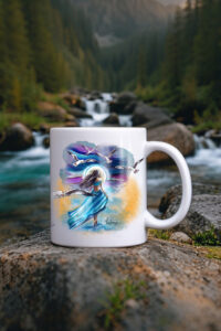 Keramický hrnek lesklý 330ml - rebelka -  Osvobozená