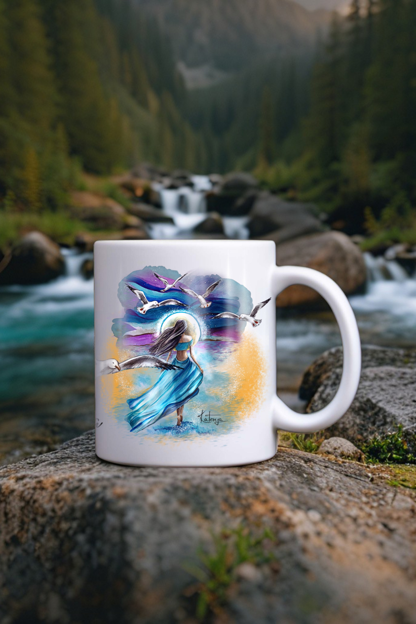 Keramický hrnek lesklý 330ml - rebelka - Osvobozená