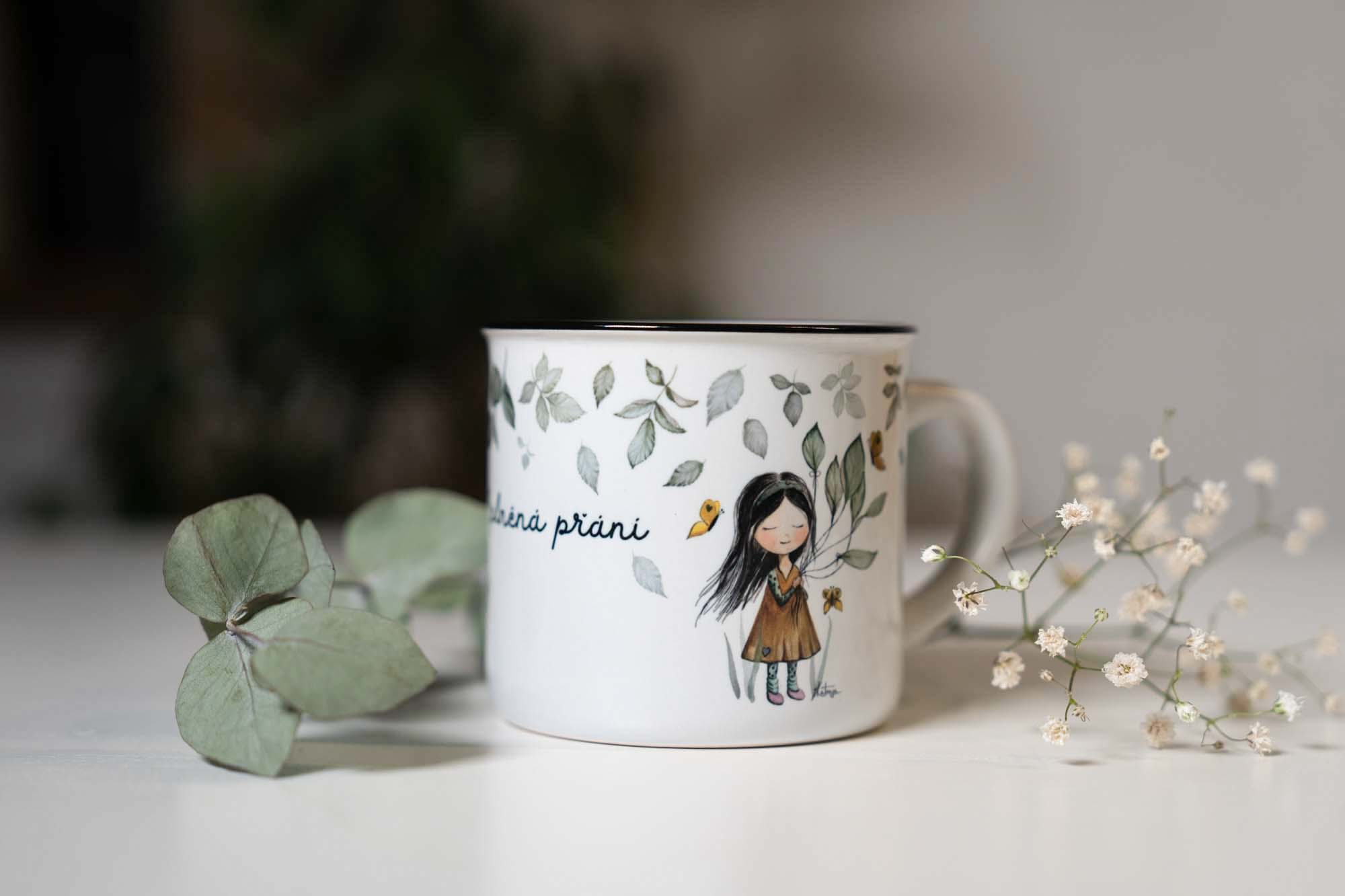 Keramický hrneček 300ml- Snílkyně- Splněná přání - Obrázek 5