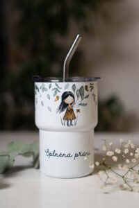 Cestovní termohrnek uzavíratelný 500ml - Snílkyně- Splněná přání