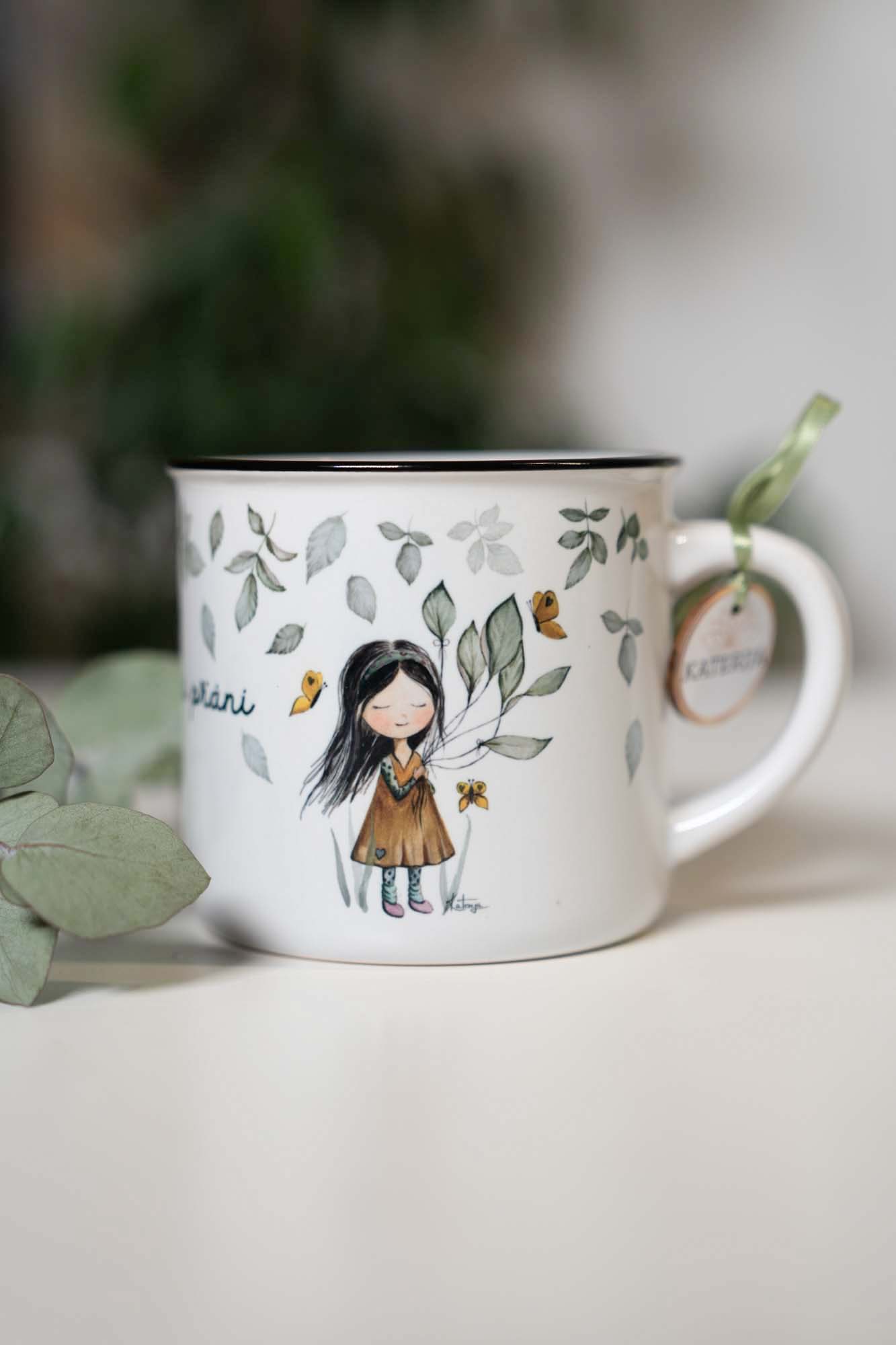 Keramický hrneček 300ml- Snílkyně- Splněná přání