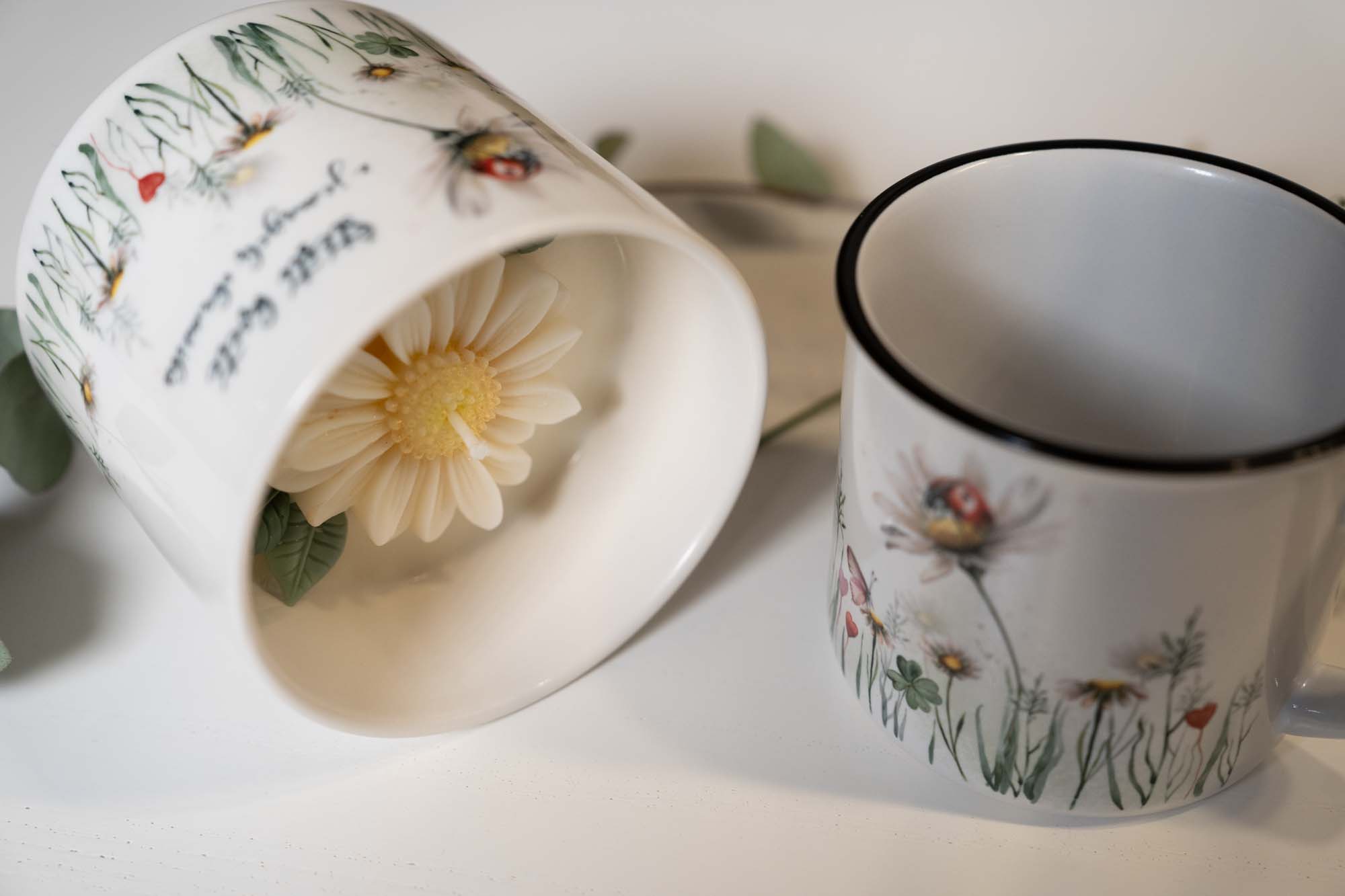 Přírodní sojová svíčka- Štěstí kvete z jemných okamžiků - Obrázek 6