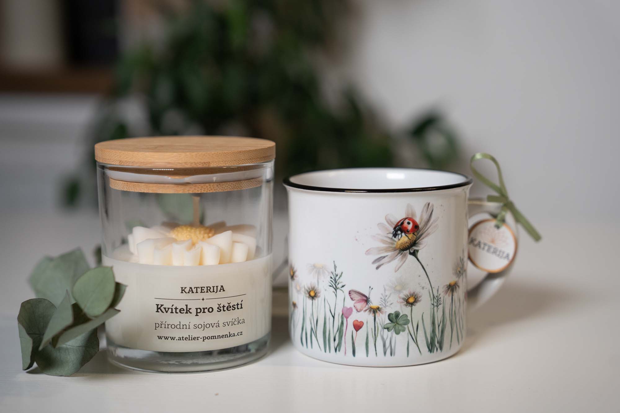 Přírodní sojová svíčka- Kvítek pro štěstí - Obrázek 5