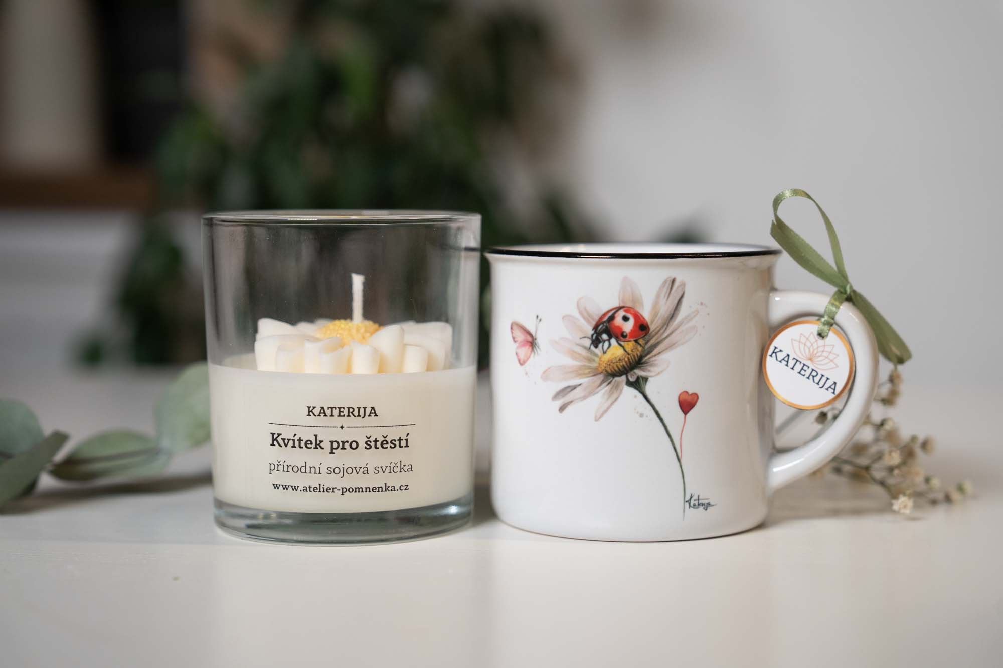 Přírodní sojová svíčka- Kvítek pro štěstí - Obrázek 7