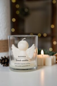 Přírodní sojová svíčka- Dotek anděla