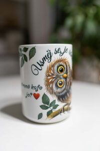 Kafák/čaják 450ml - Sovička - usměj se, je ráno - Obrázek 5