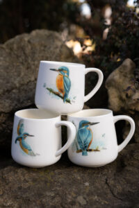 Tři keramické bucláky - Ledňáček