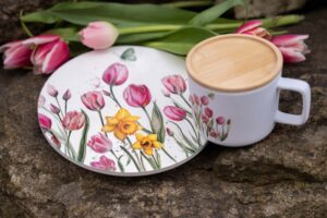 Keramická podložka 20cm - Tajemství tulipánů - Obrázek 2