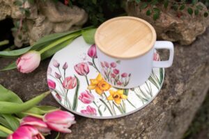 Keramická podložka 20cm - Tajemství tulipánů - Obrázek 3