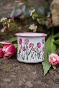 Plecháček s růžovým lemem 300ml - Tajemství tulipánů - Obrázek 6
