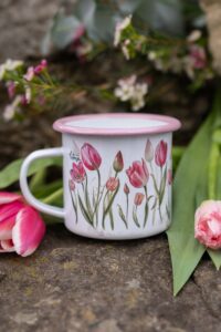 Plecháček s růžovým lemem 300ml - Tajemství tulipánů - Obrázek 5