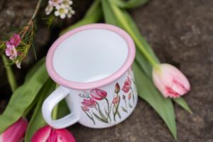 Plecháček s růžovým lemem 300ml - Tajemství tulipánů - Obrázek 4