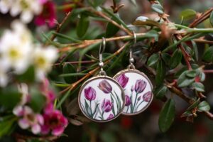 Náušnice Tulipánky z kolekce Tajemství tulipánů - Obrázek 5