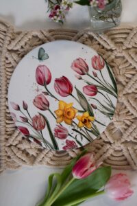Keramická podložka 20cm - Tajemství tulipánů - Obrázek 5