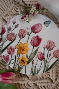 Keramická podložka 20cm - Tajemství tulipánů - Obrázek 6