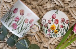 Keramický podtácek pod hrnek - Tajemství tulipánů - Obrázek 2