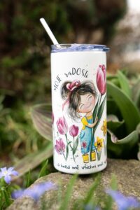 Termohrnek 480ml - Slečna Tulipánová - raDOSTi