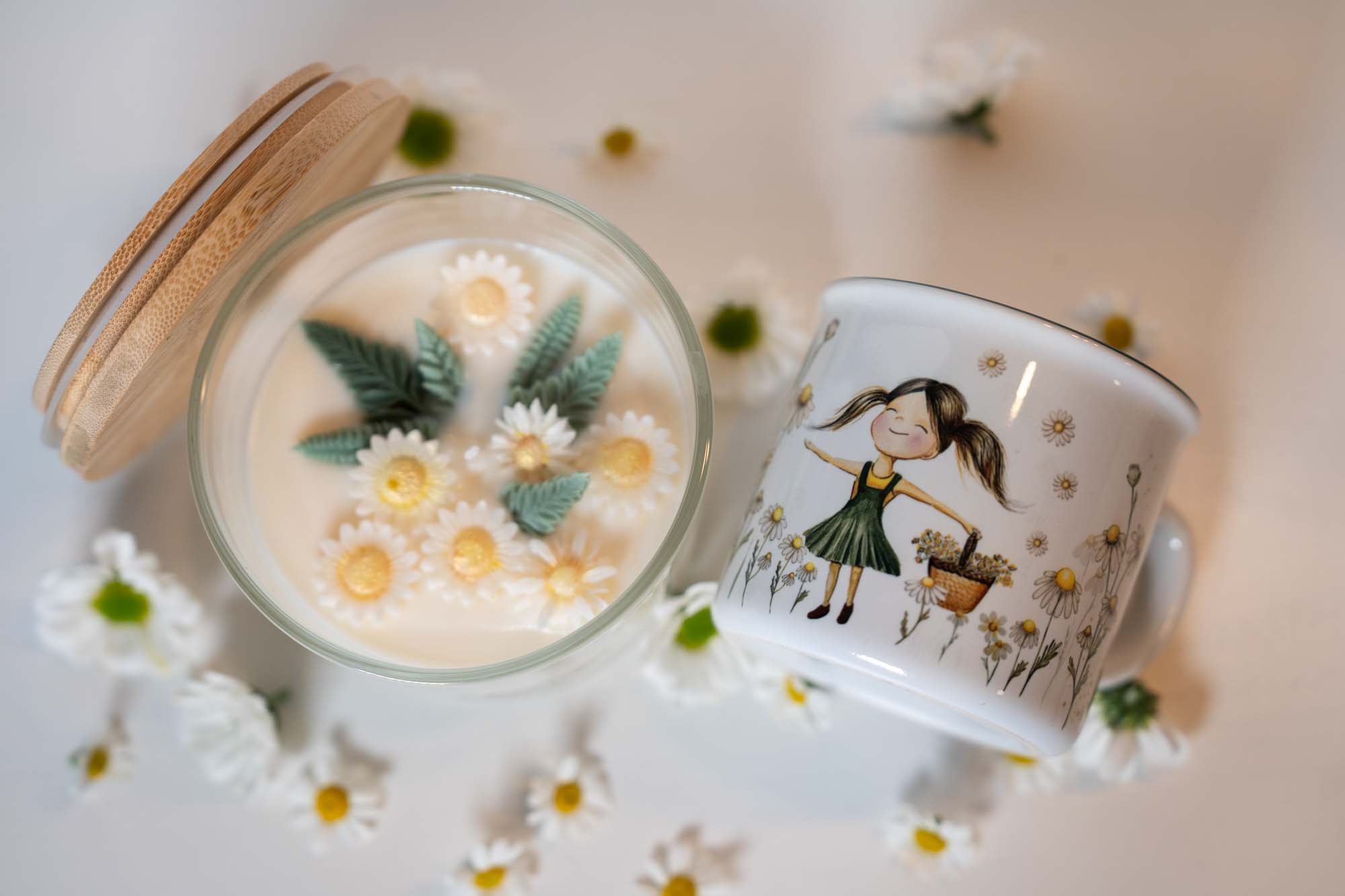 Keramický retro hrnek 300ml- Slunce v heřmánku - Heřmanka - Obrázek 8