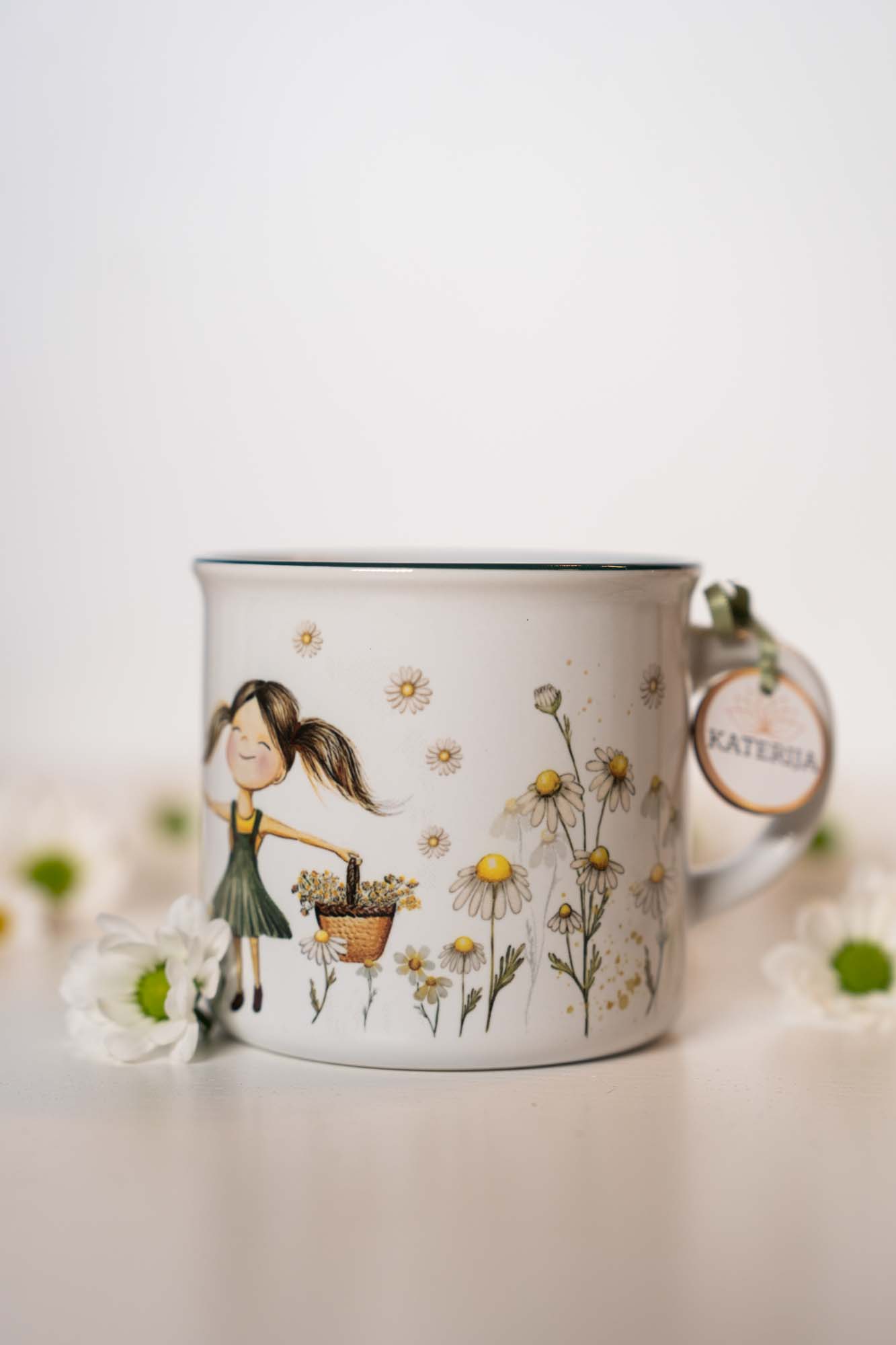 Keramický retro hrnek 300ml- Slunce v heřmánku - Heřmanka - Obrázek 11