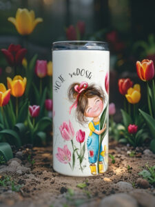 Termohrnek 480ml - Slečna Tulipánová