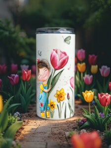 Termohrnek 480ml - Slečna Tulipánová - Obrázek 3