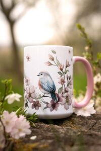 Kafák/čaják 450ml- Třešňový sad