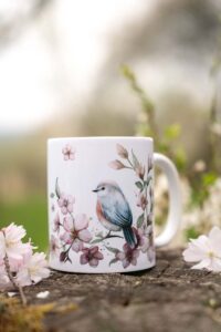 Keramický hrnek 330ml - Třešňový sad