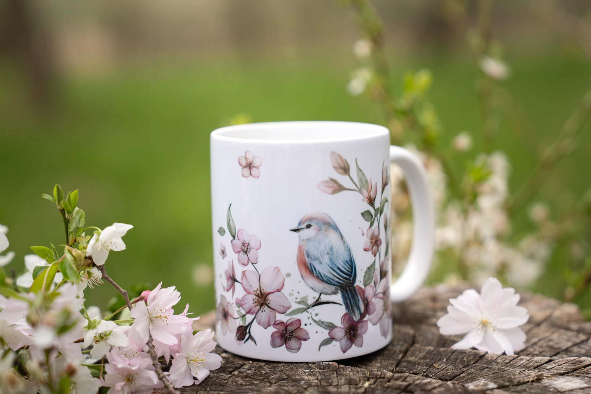 Keramický hrnek 330ml - Třešňový sad - Obrázek 4