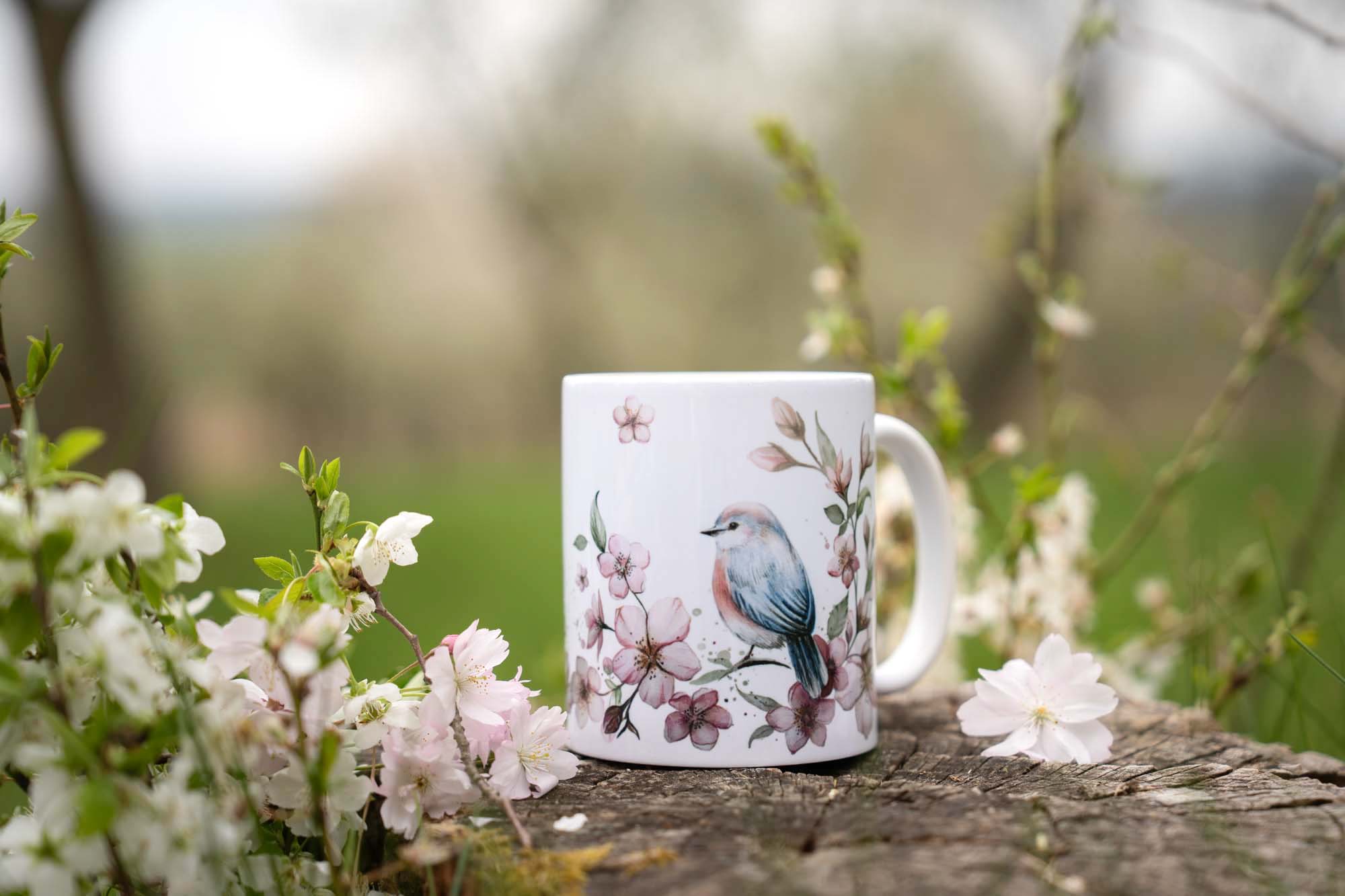 Keramický hrnek 330ml - Třešňový sad - Obrázek 5