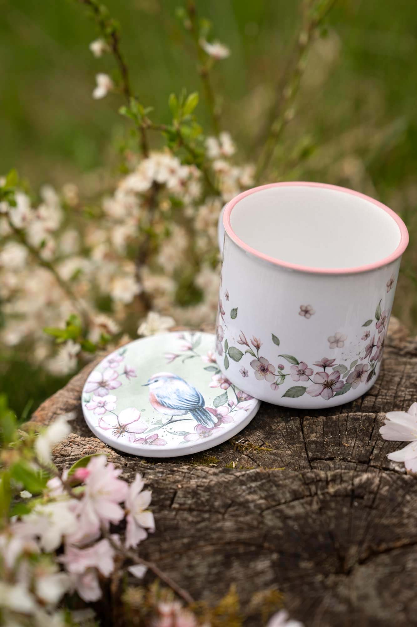 Keramický podtácek pod hrnek - Třešňový sad - Obrázek 4