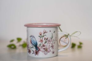 Plecháček s růžovým lemem 300ml - Třešňový sad - Obrázek 6