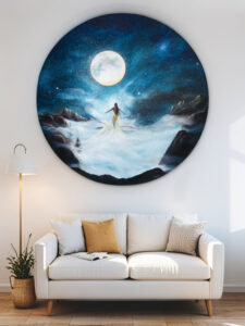 Obraz - Bohyně světla - originál, průměr 100cm - Obrázek 2
